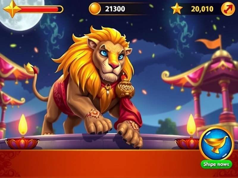 Legendary Lions Starry Night Gameplay Screenshot